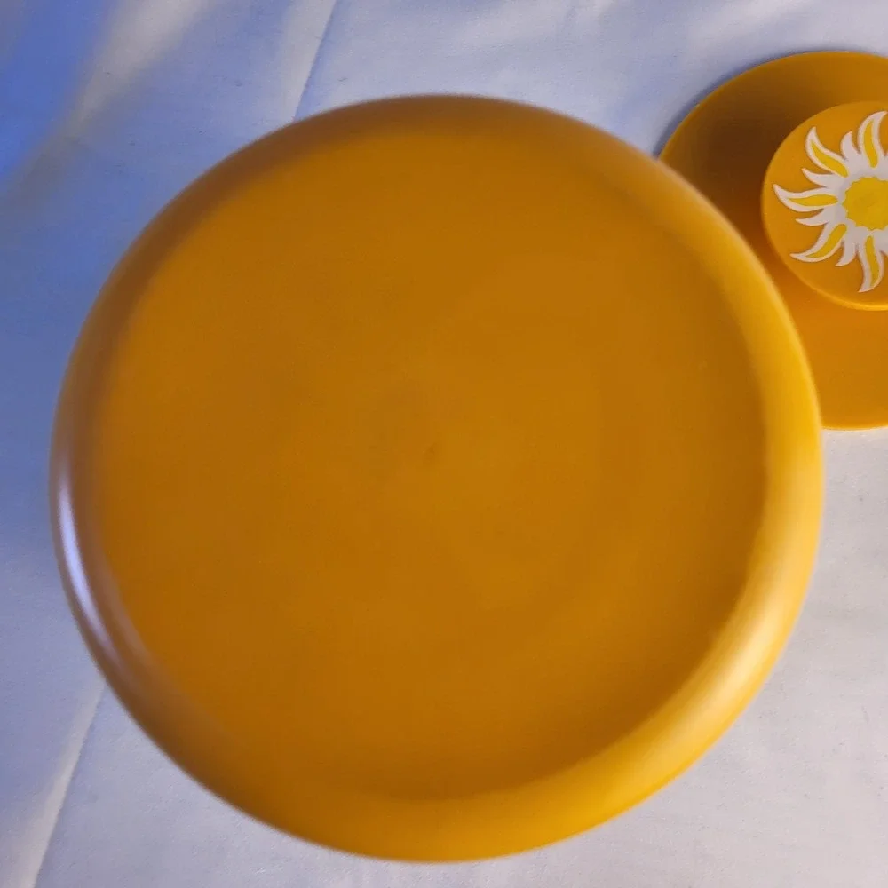 Vintage CA Prunes Phillips 66 Marlex Sunshine Jar Orange